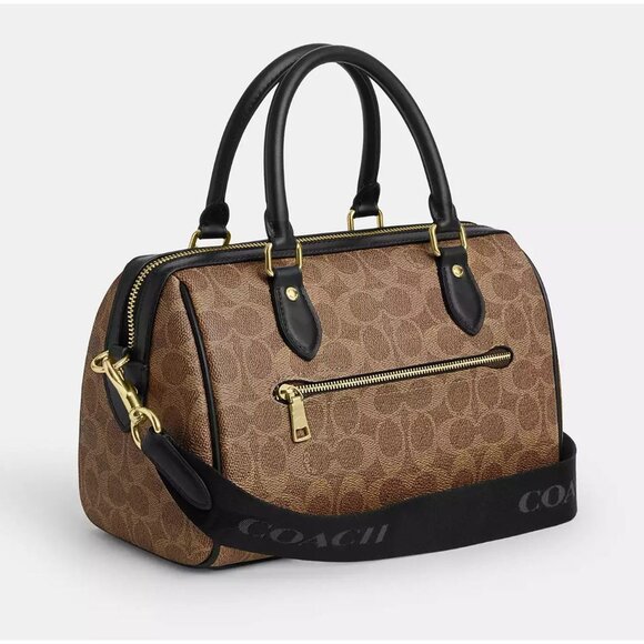 Rowan Satchel Bag In Signature Canvas CW376 - Picture 4 of 5